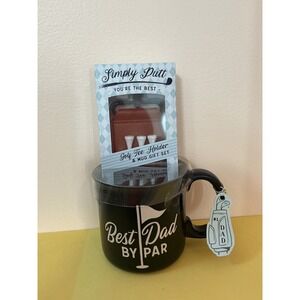 Simply Dutt‎ Best Dad By Par Golf Mug and Tee Holder Gift Set Father Day Gift